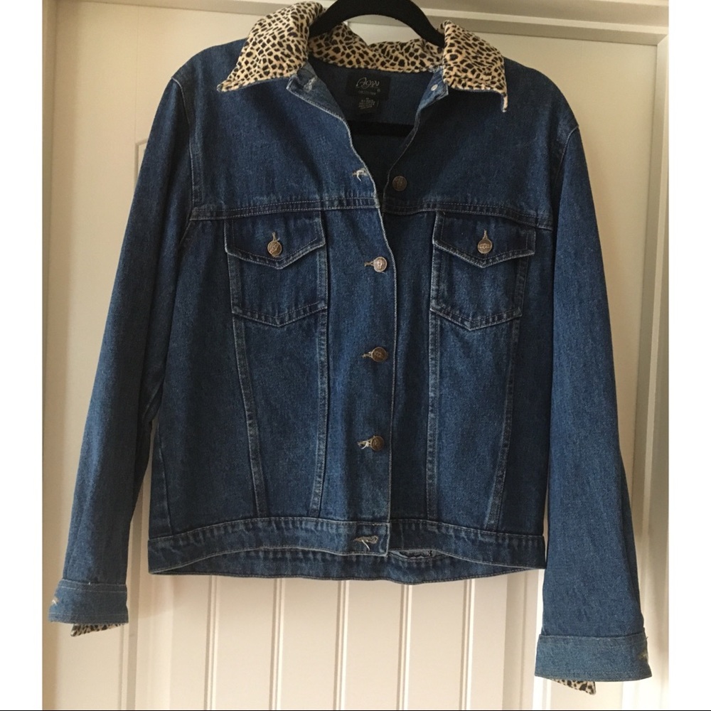 Vintage Patchwork Oversized Denim Jacket- Medium - image 3